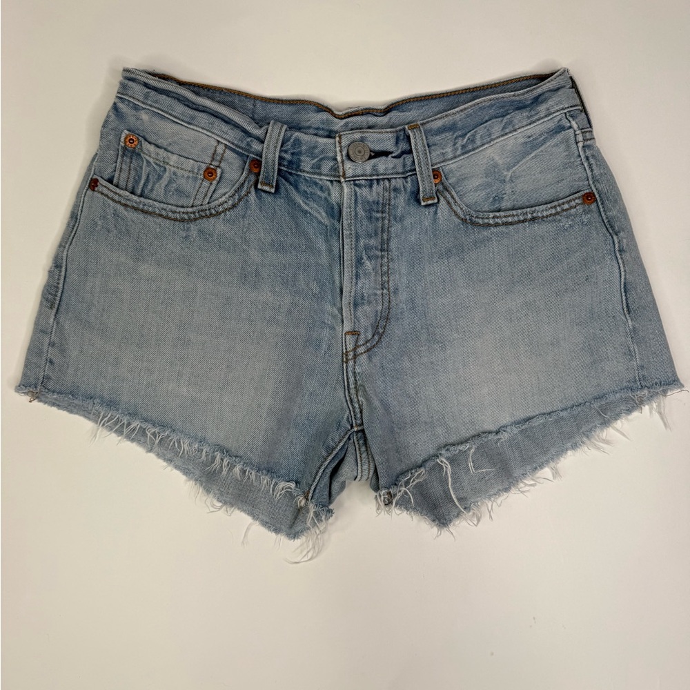 Levi’s Women's Light Blue Denim Shorts